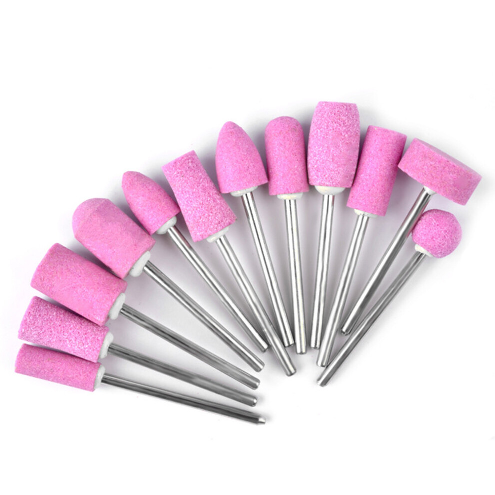 Photos - Nail Care Kit 24 Pcs File Drill Bits For Nail Art Machine Pink