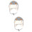 2Pcs Child Ear Protection Cotton Hat Pattern Winter Kids Hat 7