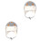 2Pcs Child Ear Protection Cotton Hat Pattern Winter Kids Hat 3