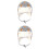2Pcs Child Ear Protection Cotton Hat Pattern Winter Kids Hat 5