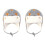 2Pcs Child Ear Protection Cotton Hat Pattern Winter Kids Hat 2