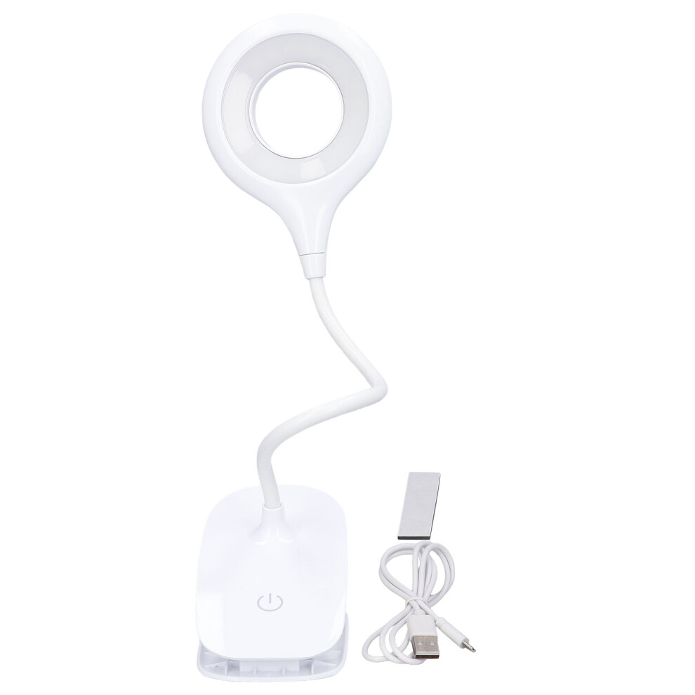 LED Desk Lamp USB Rechargeable Clip On 3 Modes Touch Control Office