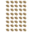 60 Pcs Diy Copper Tower Head Studs For Bags Making Golden 5