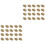 60 Pcs Diy Copper Tower Head Studs For Bags Making Golden 3
