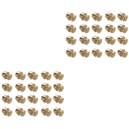 60 Pcs Diy Copper Tower Head Studs For Bags Making Golden 2