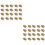 60 Pcs Diy Copper Tower Head Studs For Bags Making Golden 6