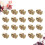 60 Pcs Diy Copper Tower Head Studs For Bags Making Golden 10