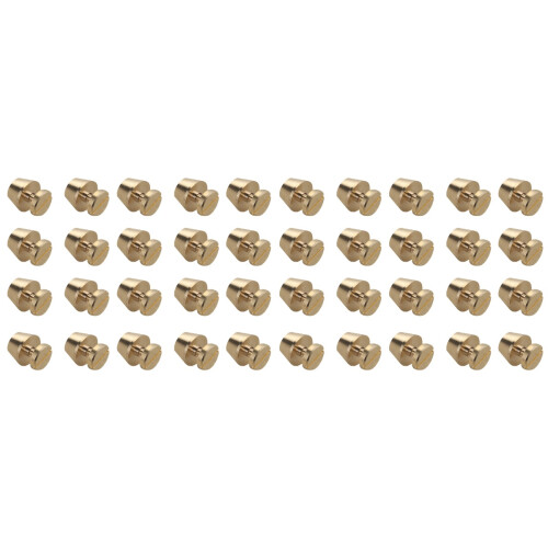 60 Pcs Diy Copper Tower Head Studs For Bags Making Golden 1