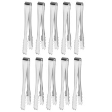 40 Pcs Stainless Steel Ice Tongs For Ice Bucket And Cube Sugar