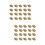 60 Pcs Diy Copper Tower Head Studs For Bags Making Golden 7