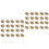 60 Pcs Diy Copper Tower Head Studs For Bags Making Golden 4
