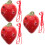 3 Sets Ceramic 6 Hole Strawberry Shaped Ocarina For Kids Practice 7