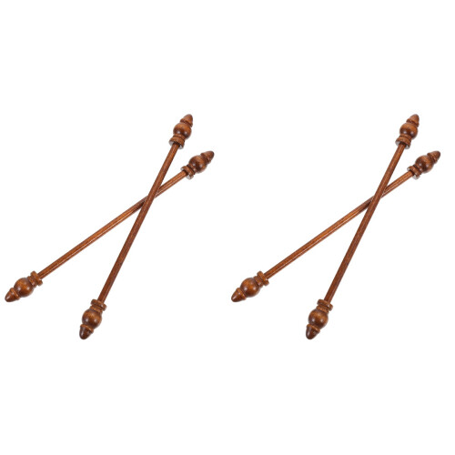 4 Pcs Wooden Painting Hanging Scrolls Frames Posters Hanger 1