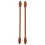 4 Pcs Wooden Painting Hanging Scrolls Frames Posters Hanger 8