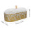 Ramadan Candy Dish With Lid Oval Metal Gold Eid Mubarak Container 2
