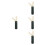 4Pcs Compact Travel Foldable Hair Comb Set Fine And Wide Tooth 5
