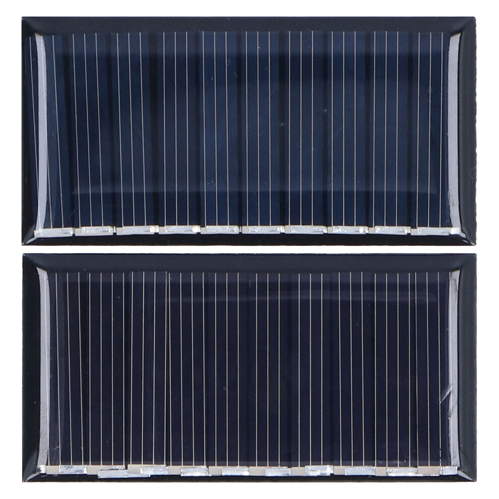 2Pcs Mini Solar Panels 0.25W 5V Portable Polycrystalline Silicon 685922844736