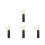 4Pcs Compact Travel Foldable Hair Comb Set Fine And Wide Tooth 10