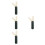 4Pcs Compact Travel Foldable Hair Comb Set Fine And Wide Tooth 8