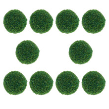50 Pcs Artificial Plant Balls: Mini Fake Grass For Dollhouse Fairy Garden