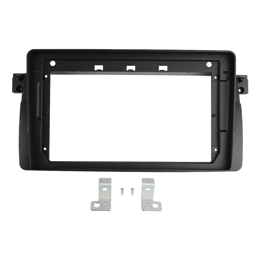 Dashboard Mounting Panel Set For E46 1998-2005 2-Din Car Radio Fascia Replacement 9393856145966