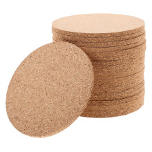 120 Pcs Round Self Adhesive Cork Coasters For Diy Craft Projects