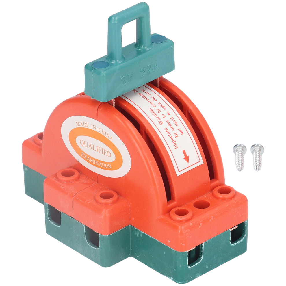 Knife Switch 32A 2 Pole Double Throw Strong Performance 685922845009