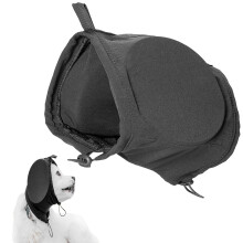 Dog Ear Muffs Noise Protection, Noise Cancelling Headband For Dogs, Winter Head Wrap With Drawstring Fixing Size L