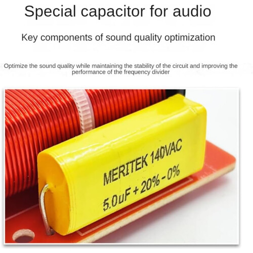 Speaker 2 Way Audio Board Frequency Divider 120W Bookshelf HiFi Crossover DIY Kit 2