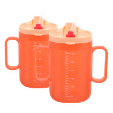 2Pcs No Spill Toddler Cup 300Ml For Kids Elderly Disabled Adults