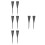 8 Pcs Cone Grave Vases Flower Insert Bucket Cemetery Memorial 6