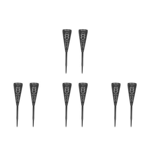 8 Pcs Cone Grave Vases Flower Insert Bucket Cemetery Memorial 1