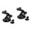 4 Pcs Action Camera Car Suction Mount With Tripod Adapter For 4