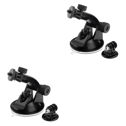 4 Pcs Action Camera Car Suction Mount With Tripod Adapter For 2