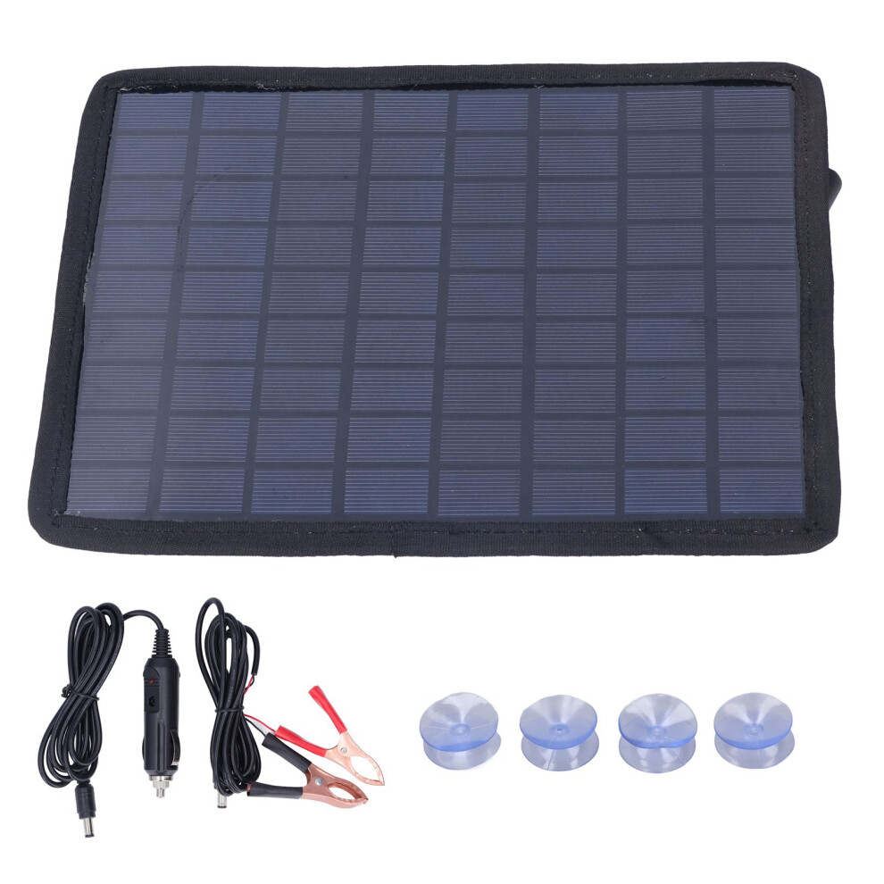 Solar Panel Charger 6W 18V Portable 12V Battery 685922847805