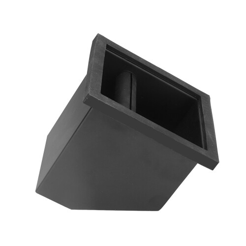 Coffee Knock Box Grounds Bin Stainless Steel Oblique Mouth 1