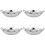 4Pcs Stainless Steel Wok Pan With Double Handle For Home Kitchen 7