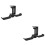 2Pcs Desk Mount Headphone Hook Holder Iron Stand 6