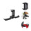 2Pcs Desk Mount Headphone Hook Holder Iron Stand 10