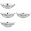 4Pcs Stainless Steel Wok Pan With Double Handle For Home Kitchen 9