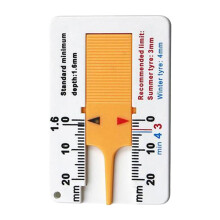 Tire Tread Depth Gauge 0-20 Mm, Portable Easy Reading, Accurate Depth Measurement Tool for Cars, SUVs, Motorcycles