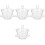 4 Sets Household Water Cup Multi Function Teacup Office Accessory 5