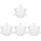 4 Sets Household Water Cup Multi Function Teacup Office Accessory 4