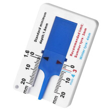 Tire Tread Depth Measuring Tool 0-20 mm Tyre Tread Checker Gauge for Car Truck Motorcycle Easy Reading Accurate Measurement