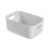 (Medium Apricot) PP Desktop Storage Basket Cosmetic Organizer with Handle Medium Gray 1