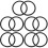 10 Pcs Singing Bowl Rubber Rings Mats Cushions 8