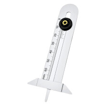 Stainless Steel Depth Indicator 0-60mm, 0.01mm Resolution, Reusable Tire Depthometer for Cars, Trucks, Motorcycles