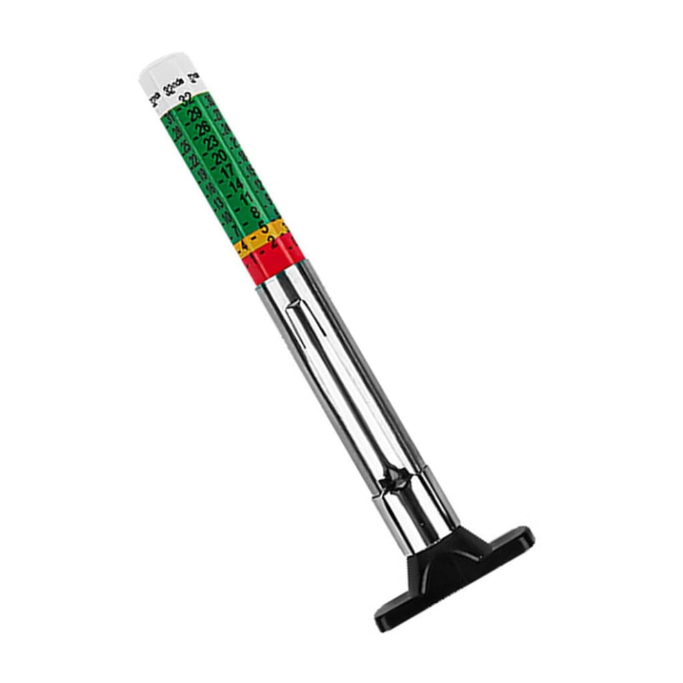 Tire Depth Gauge Metal Construction Three-Color Scale Tread Depth Measurement Tool For Automotive Tires 9084446253733