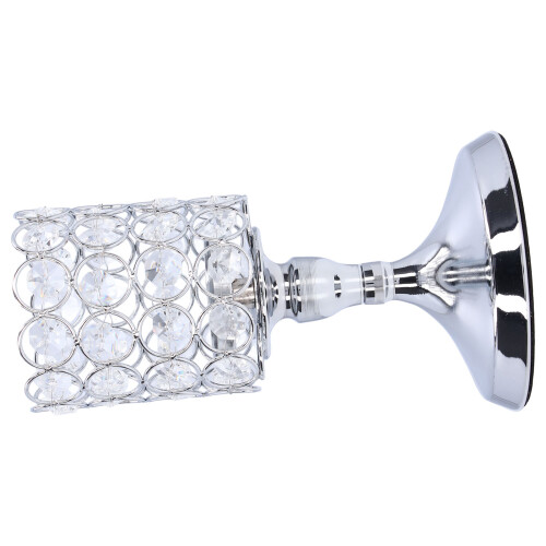 Crystal Candle Holder Electroplated Carved Elegant Tealight 1