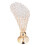 Crystal Candle Holder Electroplated Rustproof Vintage Gold 5